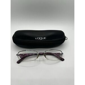 Vogue VO 3686‎ 612 Purple Eyeglasses Frames 50-18-135 Semi-Rimless w/ Case